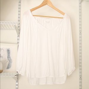 White Flowy Blouse